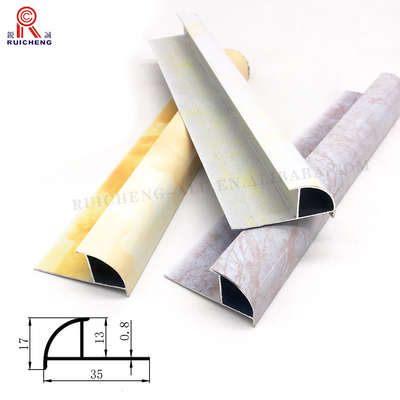 Home Interior Aluminum Floor Transition Strips Marble Powder Coating
