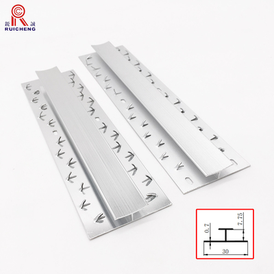 Anti Wear Aluminium Carpet Edge Strip , Aluminum Transition Strip 3m Length