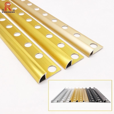 Building Accessories Aluminum Tile Trim 6063 / 6061 Round Shape Extrusion Profile