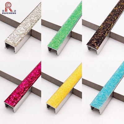 Aluminum Listello Tile Trim Flexible Decoration Material Ceramic Listello Border Tiles